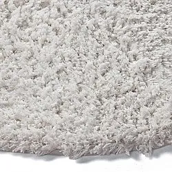 Alfombras redondeadas - Combarro Solid Cotton Shaggy (crema)