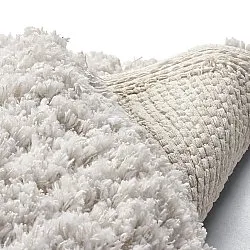 Alfombras redondeadas - Combarro Solid Cotton Shaggy (crema)