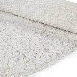 Alfombras redondeadas - Combarro Solid Cotton Shaggy (crema)