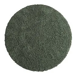 Alfombras redondeadas - Combarro Solid Cotton Shaggy (verde)
