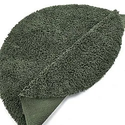 Alfombras redondeadas - Combarro Solid Cotton Shaggy (verde)