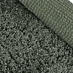 Alfombras redondeadas - Combarro Solid Cotton Shaggy (verde)