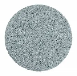 Alfombras redondeadas - Combarro Solid Cotton Shaggy (azul claro)