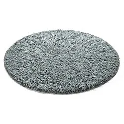 Alfombras redondeadas - Combarro Solid Cotton Shaggy (azul claro)