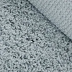Alfombras redondeadas - Combarro Solid Cotton Shaggy (azul claro)