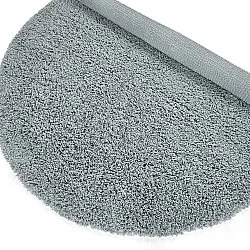 Alfombras redondeadas - Combarro Solid Cotton Shaggy (azul claro)
