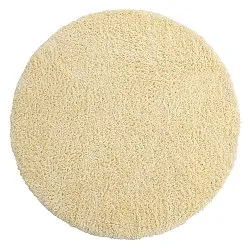 Alfombras redondeadas - Combarro Solid Cotton Shaggy (amarillo claro)