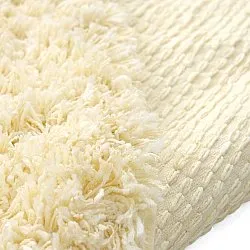 Alfombras redondeadas - Combarro Solid Cotton Shaggy (amarillo claro)