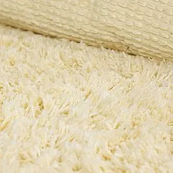 Alfombras redondeadas - Combarro Solid Cotton Shaggy (amarillo claro)