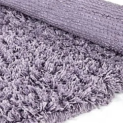Alfombras redondeadas - Combarro Solid Cotton Shaggy (violeta claro)