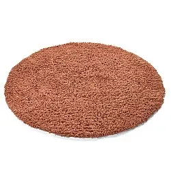 Alfombras redondeadas - Combarro Solid Cotton Shaggy (naranja claro)