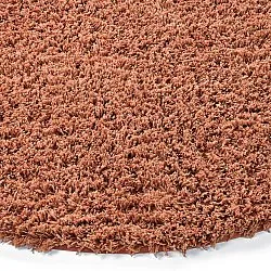 Alfombras redondeadas - Combarro Solid Cotton Shaggy (naranja claro)