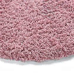 Alfombras redondeadas - Combarro Solid Cotton Shaggy (rosa claro)