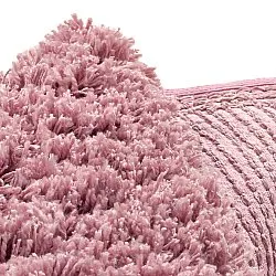 Alfombras redondeadas - Combarro Solid Cotton Shaggy (rosa claro)