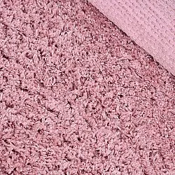 Alfombras redondeadas - Combarro Solid Cotton Shaggy (rosa claro)