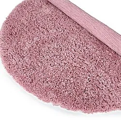 Alfombras redondeadas - Combarro Solid Cotton Shaggy (rosa claro)