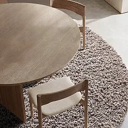 Alfombras redondeadas - Combarro Solid Cotton Shaggy (taupe)