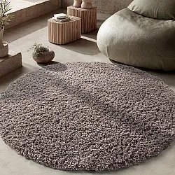 Alfombras redondeadas - Combarro Solid Cotton Shaggy (taupe)