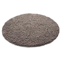 Alfombras redondeadas - Combarro Solid Cotton Shaggy (taupe)