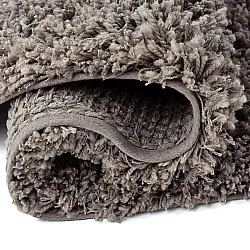 Alfombras redondeadas - Combarro Solid Cotton Shaggy (taupe)