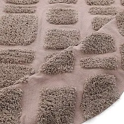 Alfombras redondeadas - Otranto Natural Cotton Shaggy (taupe)
