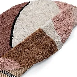 Alfombras redondeadas - Perast Natural Cotton Shaggy (multicolor)