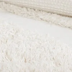 Alfombras redondeadas - Sivota Natural Cotton Shaggy (blanquecino)