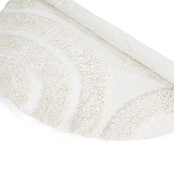 Alfombras redondeadas - Sivota Natural Cotton Shaggy (blanquecino)