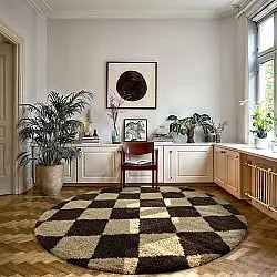 Alfombras redondeadas - Albi (marrón/beige)