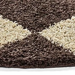 Alfombras redondeadas - Albi (marrón/beige)