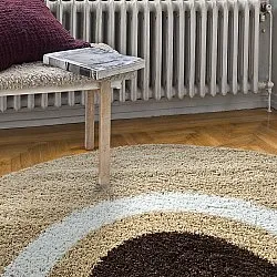 Alfombras redondeadas - Alsace (beige/blanco/marrón)