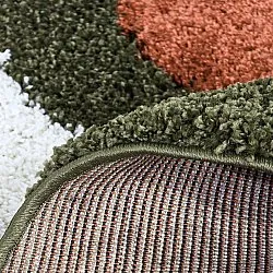 Alfombras redondeadas - Alsace (verde/blanco/naranja)