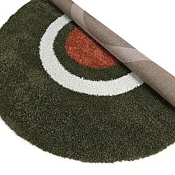 Alfombras redondeadas - Alsace (verde/blanco/naranja)