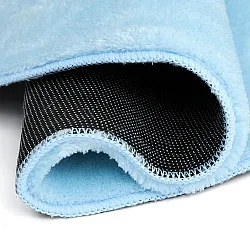 Alfombras redondeadas - Aranga Super Soft Fur (azul claro)