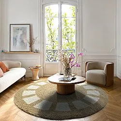 Alfombras redondeadas - Asilah (beige/blanco)