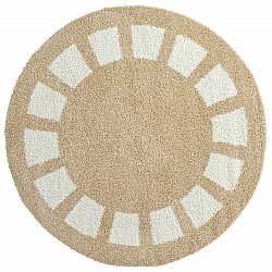 Alfombras redondeadas - Asilah (beige/blanco)