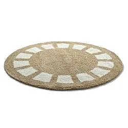Alfombras redondeadas - Asilah (beige/blanco)