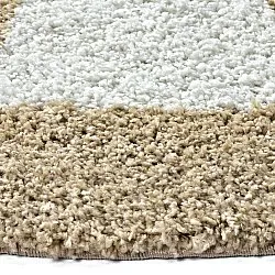 Alfombras redondeadas - Asilah (beige/blanco)