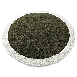 Alfombras redondeadas - Conques (verde/blanco)