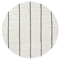 Alfombras redondeadas - Eze (blanco/verde)