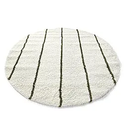 Alfombras redondeadas - Eze (blanco/verde)