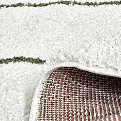 Alfombras redondeadas - Eze (blanco/verde)