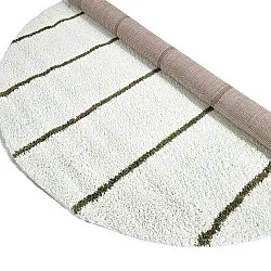 Alfombras redondeadas - Eze (blanco/verde)