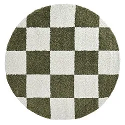 Alfombras redondeadas - Gordes (verde/blanco)