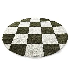 Alfombras redondeadas - Gordes (verde/blanco)