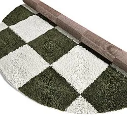 Alfombras redondeadas - Gordes (verde/blanco)