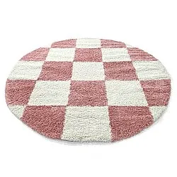 Alfombras redondeadas - Gordes (rosa/blanco)