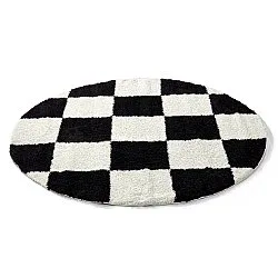 Alfombras redondeadas - Gordes (negro/blanco)