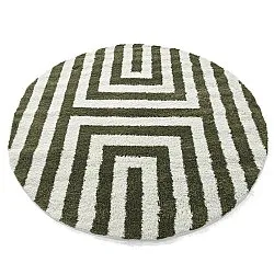 Alfombras redondeadas - Imilchil (blanco/verde)