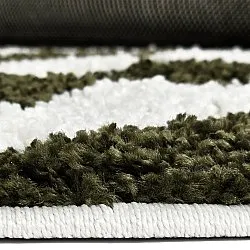 Alfombras redondeadas - Imilchil (blanco/verde)